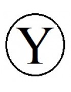 Бусины с буквами белые круглые Y